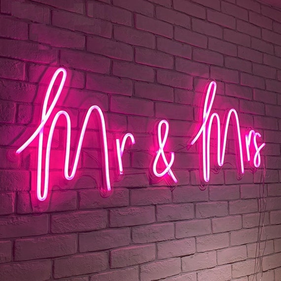 Neon letters for on sale wall