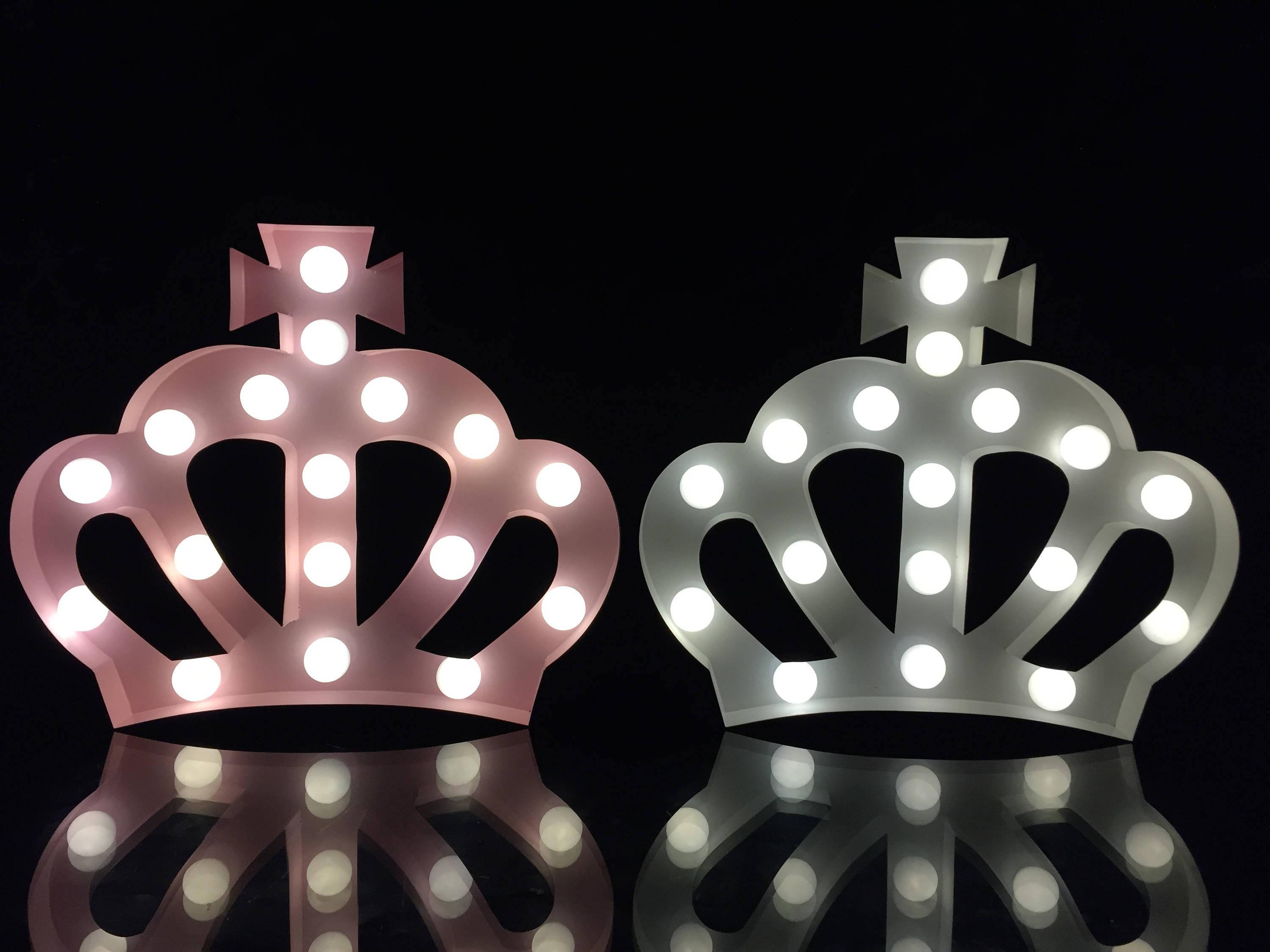 Vintage Metal 8 Pink Marquee Light Sign Crown Shape Etsy