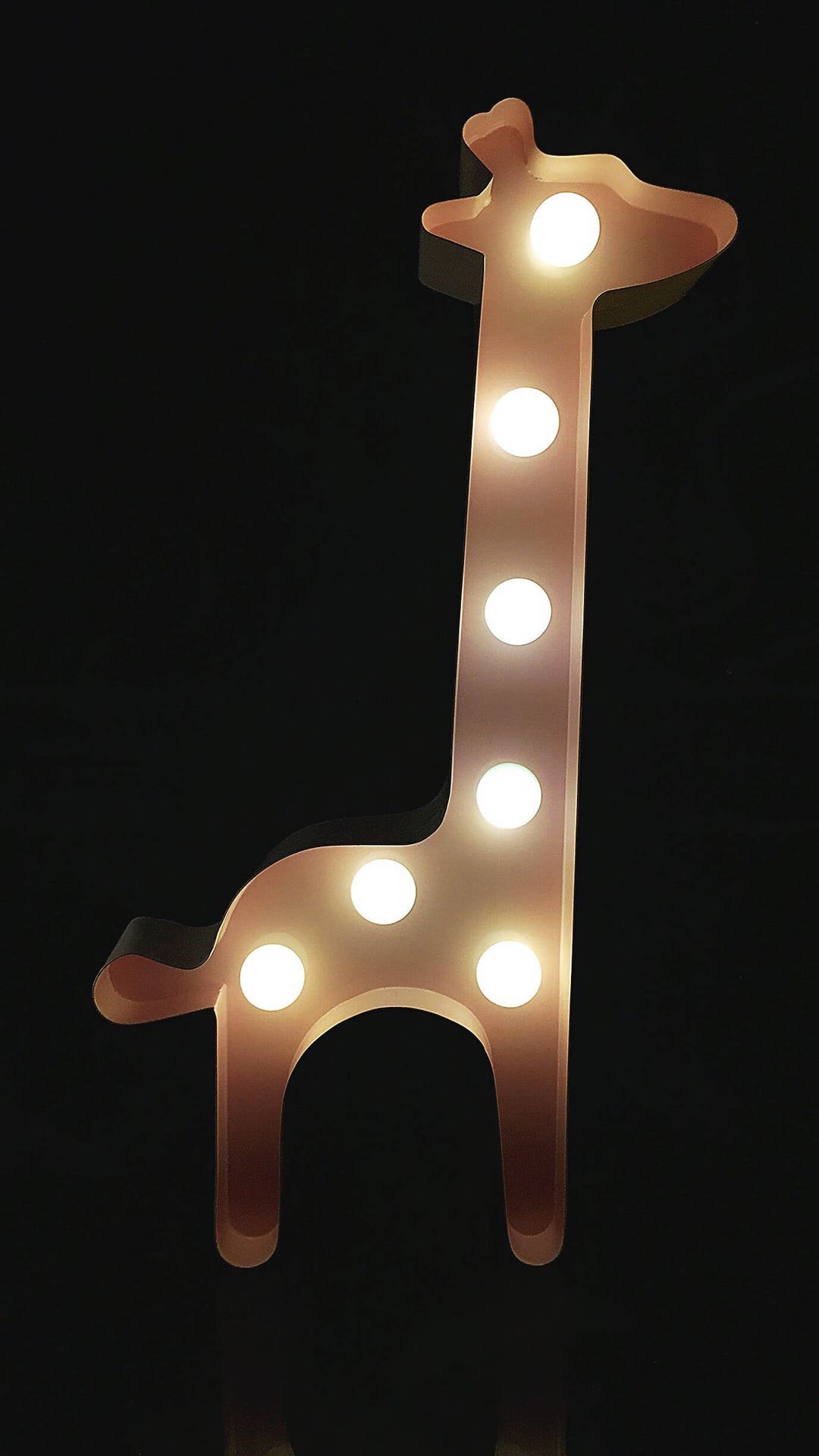 Pink Light up Giraffe Marquee Light Sign Night Light Kids Room Baby