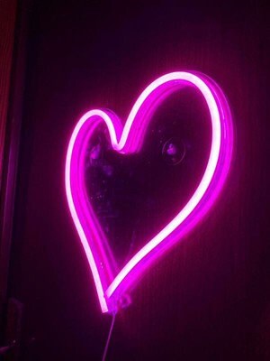 Sweet Heart Neon Sign With Acrylic Plate USB Powered Neon - Etsy