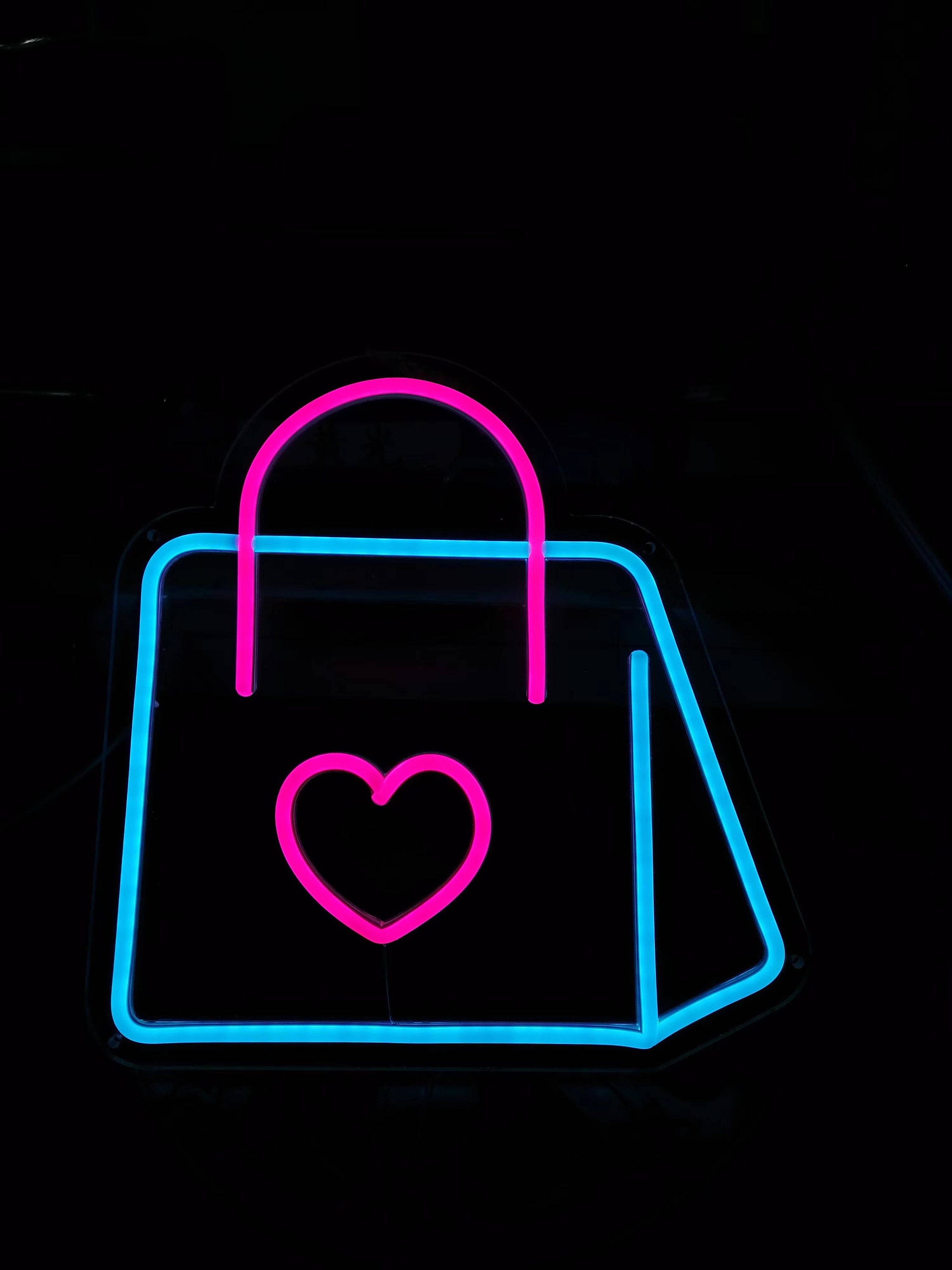 LED Bag Neon Sign Shoulder Bag Handbag Neon Sign Christmas Neon