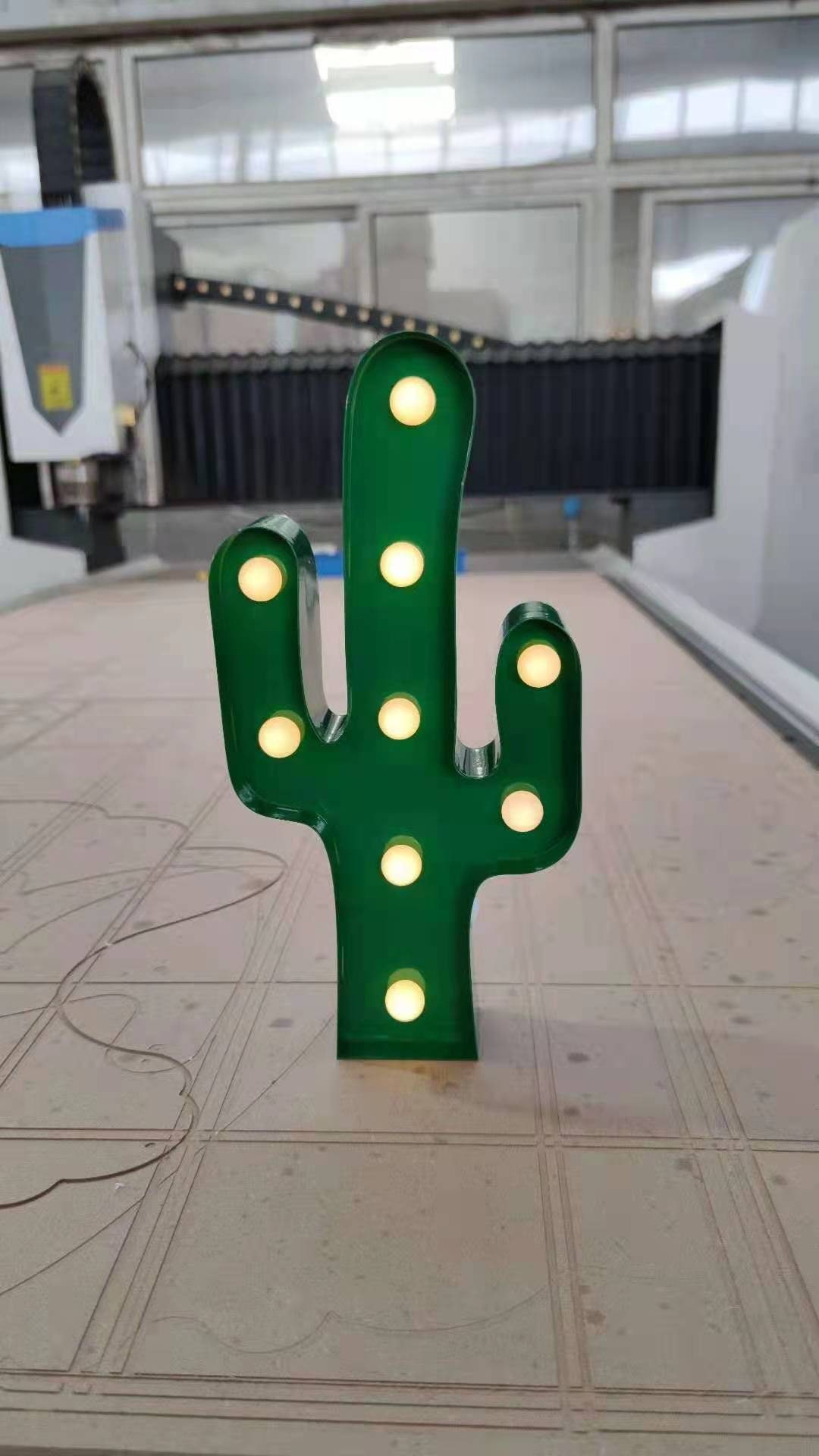 9/12 Metal Light Up Cactus Marquee Sign Marquee Etsy