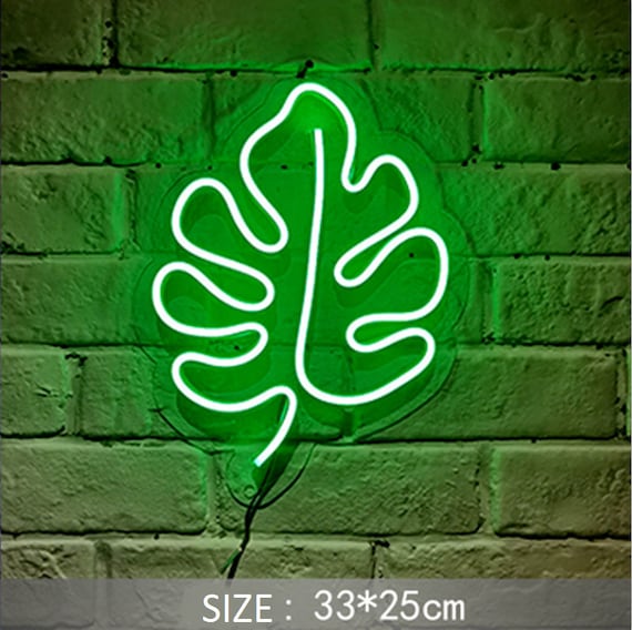 Leaf 2024 neon light