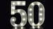 12' Metal Number 50-59 Light Up Number Fifty Home Bedroom Shop Window Anniversary Wedding Ceremony Birthday Decor Batteries Powered 