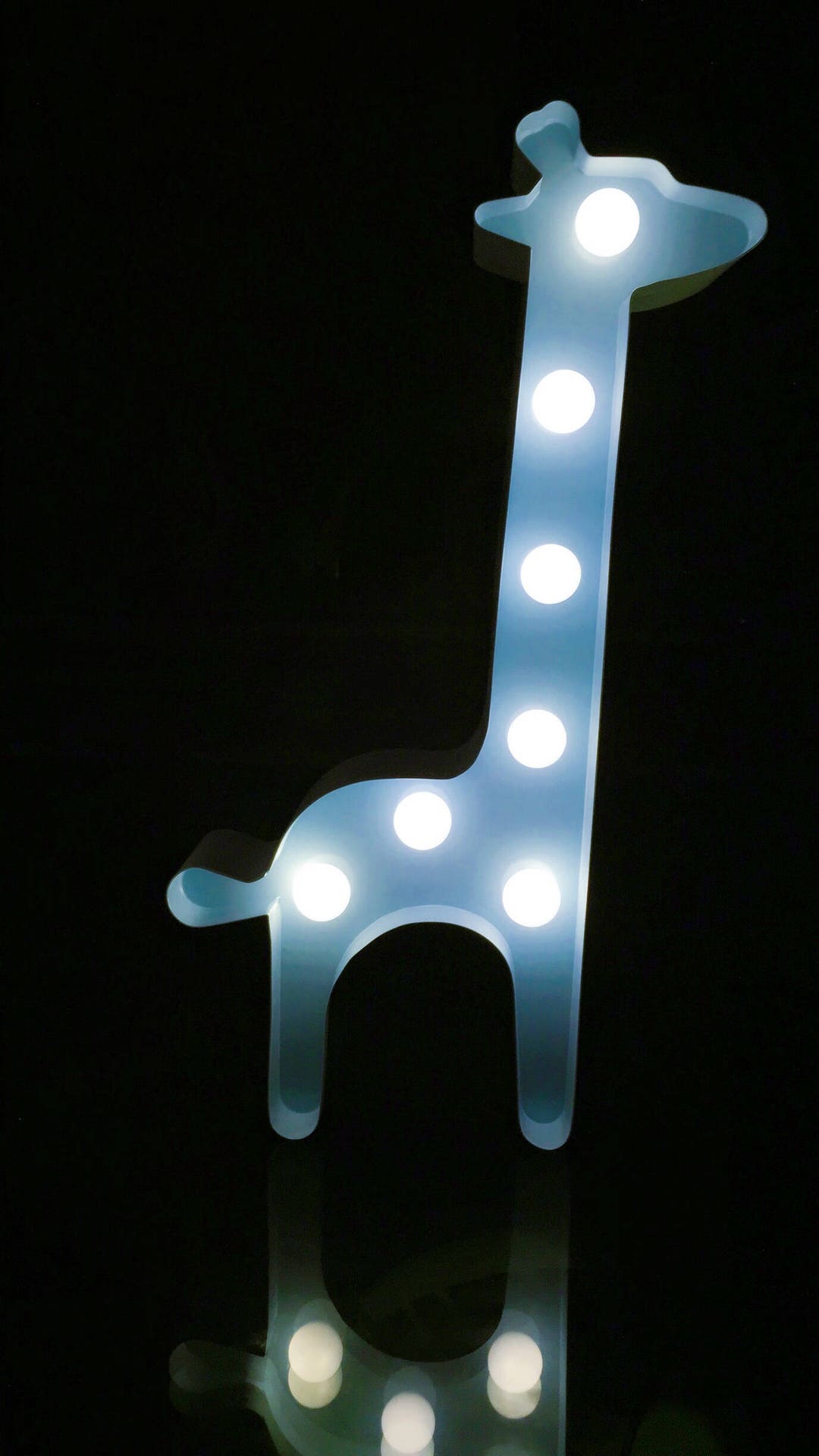 Metal Blue Light up Giraffe Marquee Lightnight Lightkids Etsy
