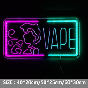elfbar nachfll pod luft aus Vape Neon Sign 17"x35"