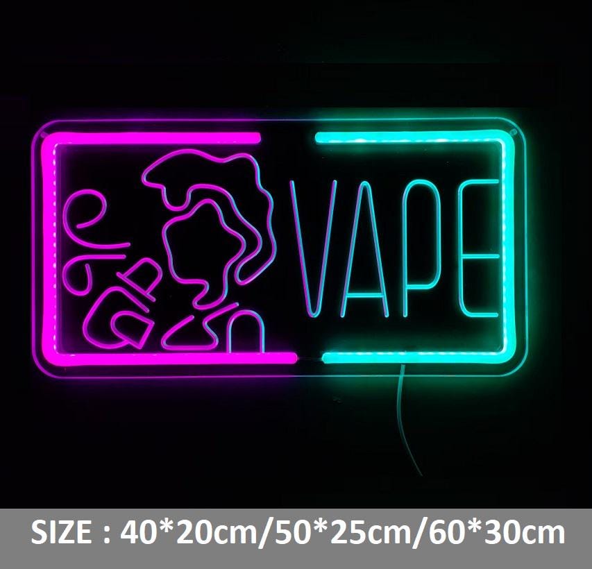 Vape shop neon