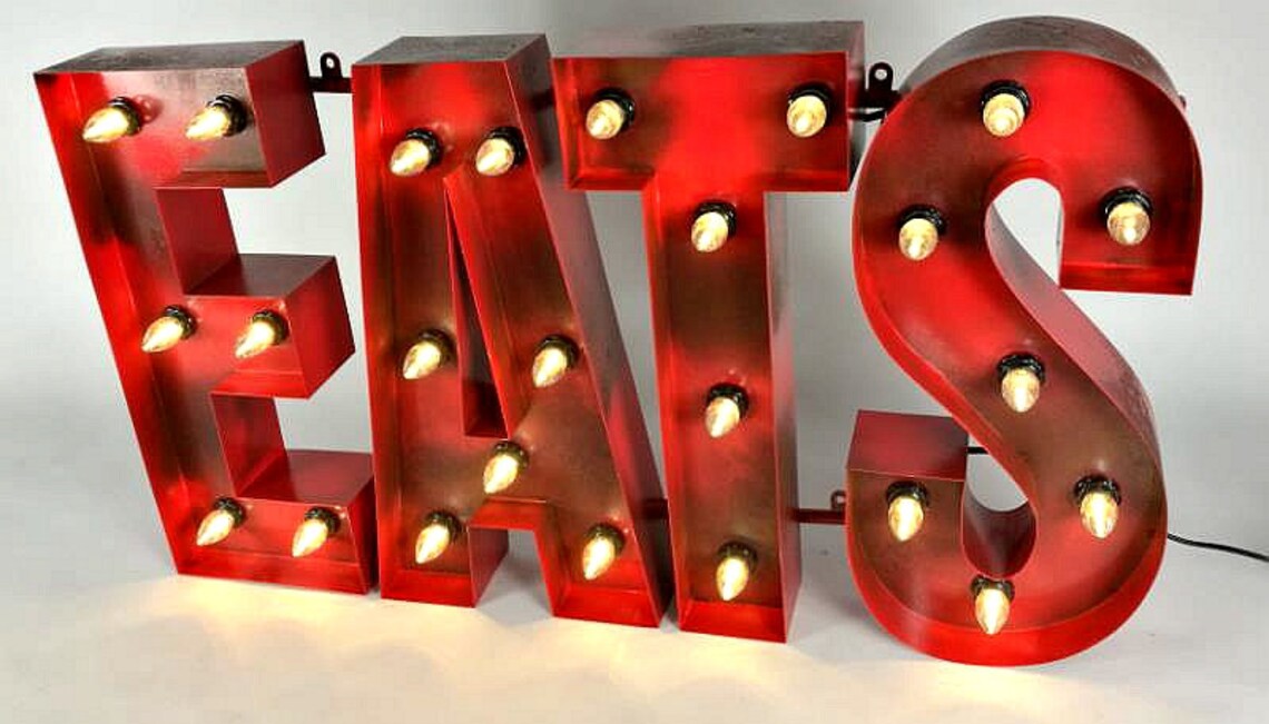 24 Metal Light up Letters Numbers Light up Alphabet Initial Letters