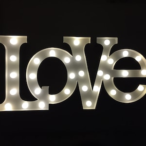 15&quot; Light up Love letter marquee light marquee sign wedding light home decor valentines gift