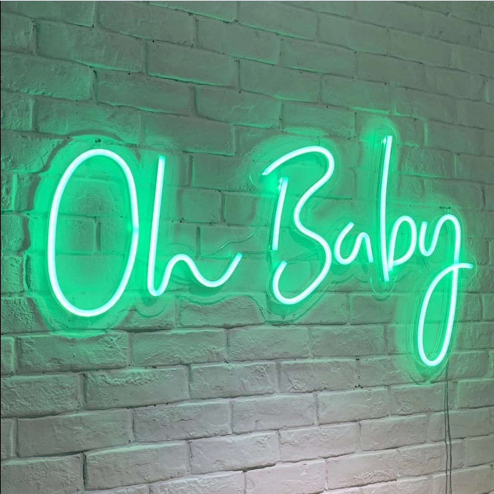 Oh Baby Light up Neon Letters Neon Sign Party Neon Decor Etsy