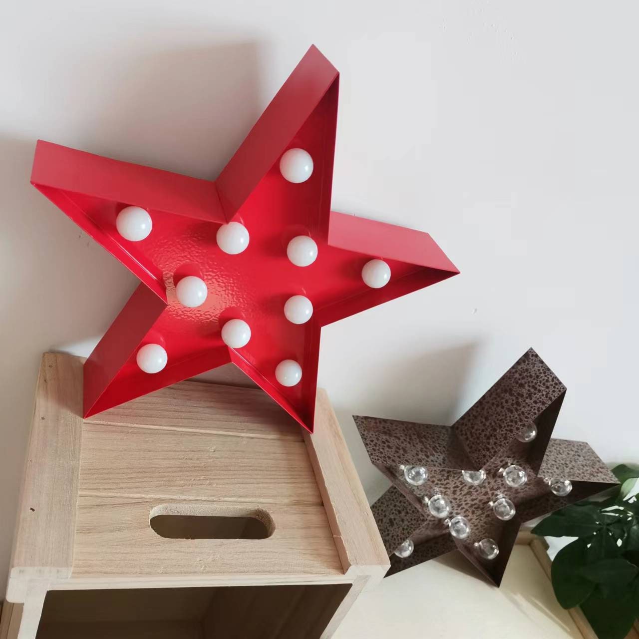 Novelty Light - Sign Etsy up Battery Night Light Marquee Vintage LED Powered Room Light Christmas Star Star Marquee Decor Gift Red