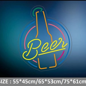 Beer Neon Sign Beer Neon Letters Bar Neon Decor Bar Pub Club Shop Store Bar Restaurant Decor