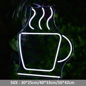 Coffee Mug Neon Sign Coffee Shop Decor Neon Light Acrylic Neon Sign Custom Neon Sign