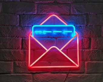 Acryl E-mail Neon Sign Envelop Neon Sign Mail Sign Office Workshop Winkel Muur Tafel Decor