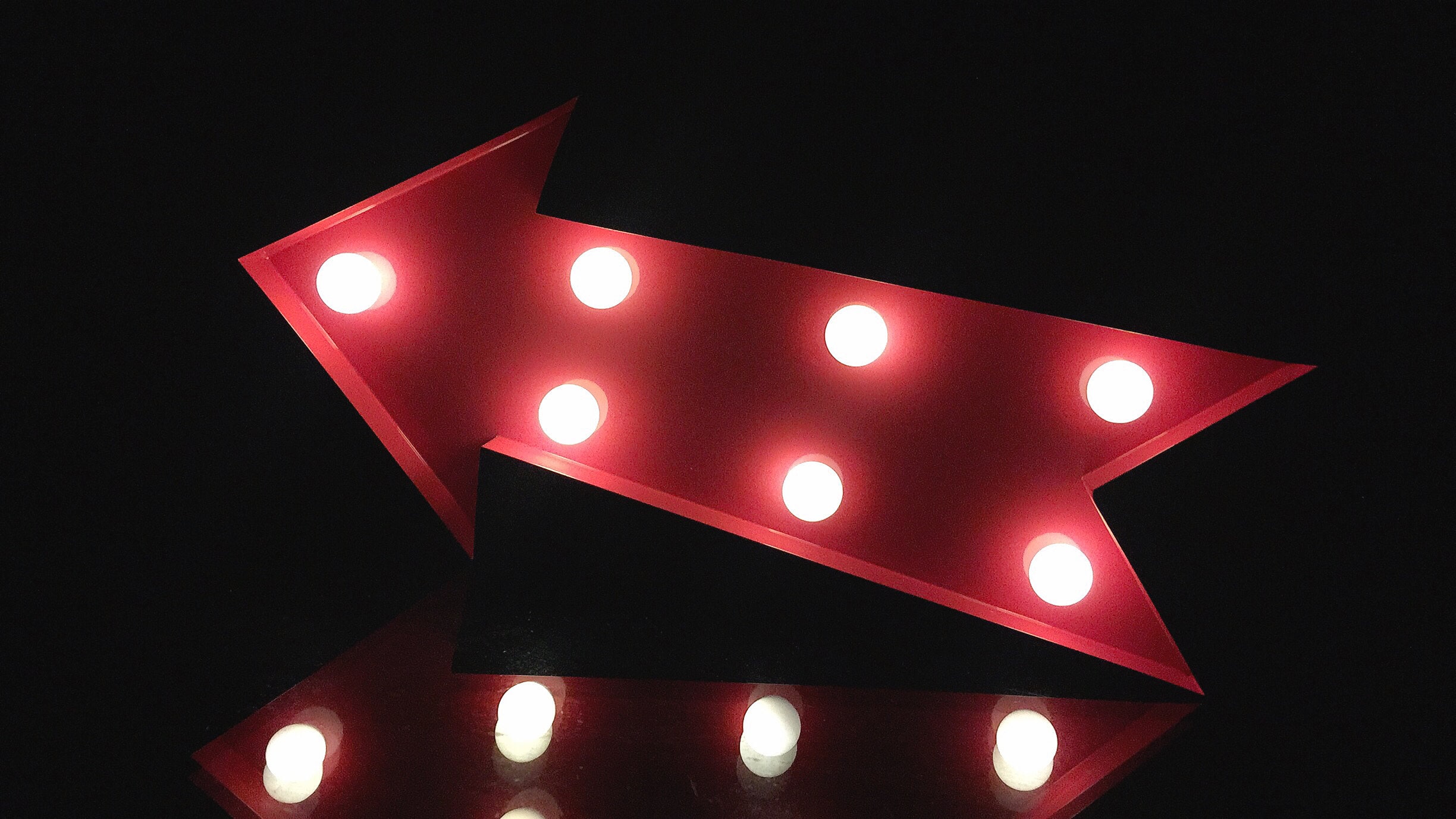 12 Metal Red Arrow Light Arrow Sign Marquee Signs Etsy