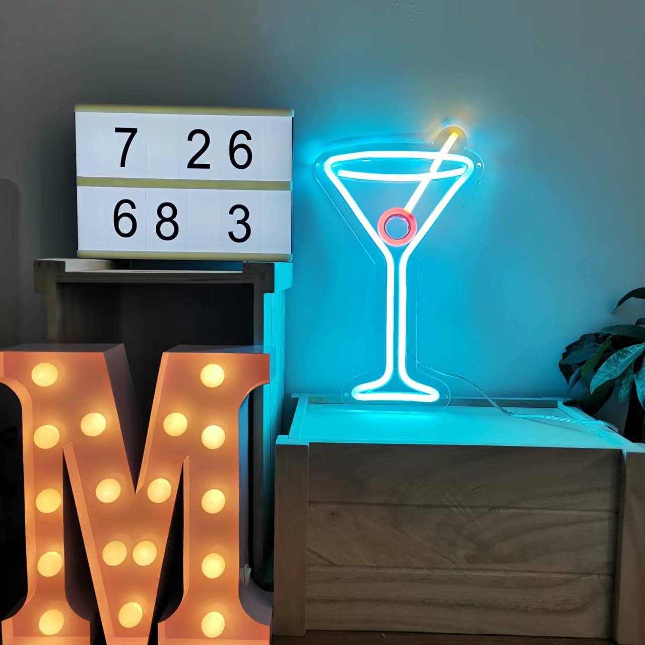 MARTINI　マルティーニ LEDサイン　ディスプレイ MARTINI マルティーニ LEDサイン ディスプレイ Martini Glass