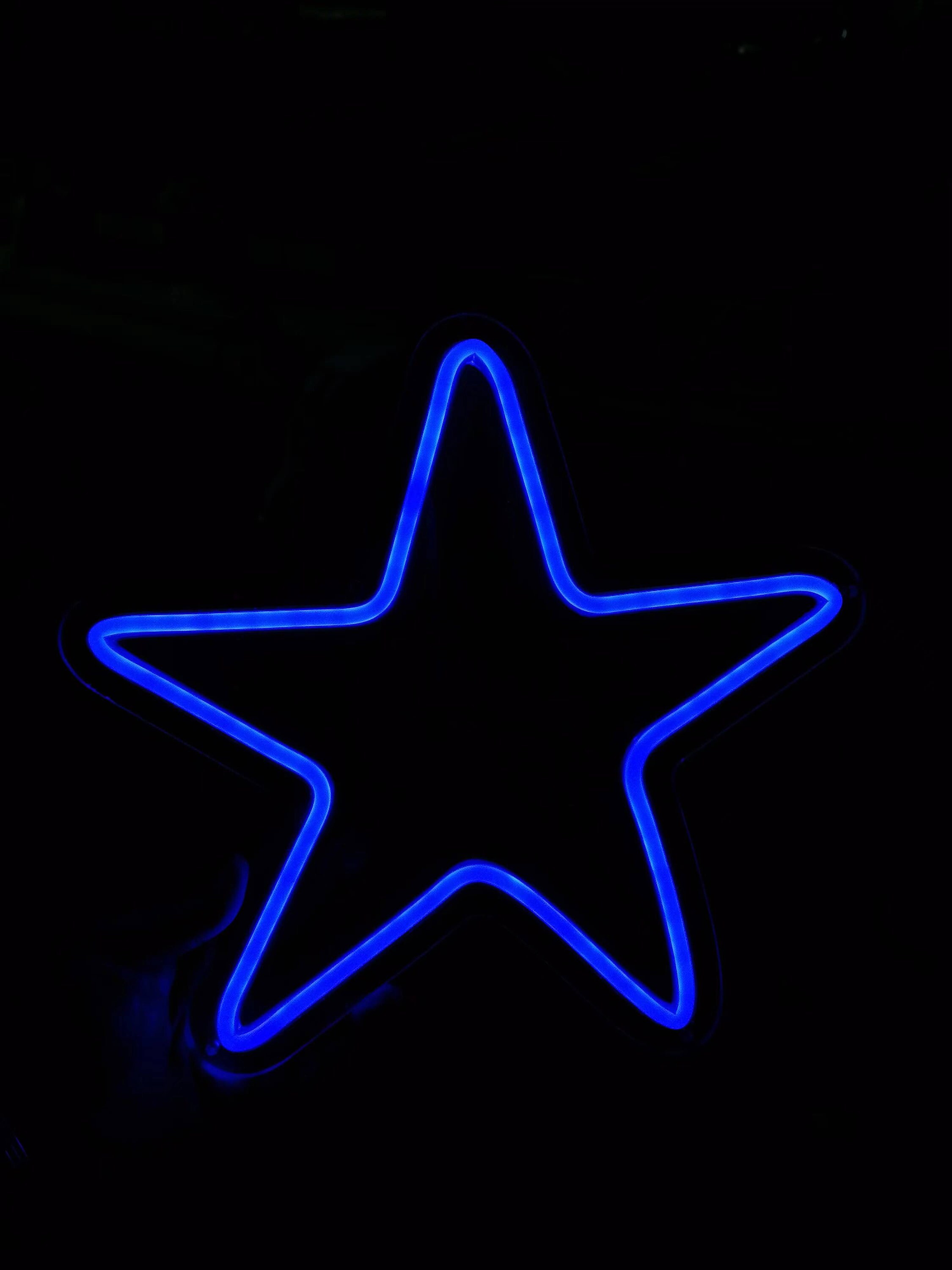 Insegna al neon a LED a forma di stella bianca calda, decorazione per camera da letto e dormitorio - Italia