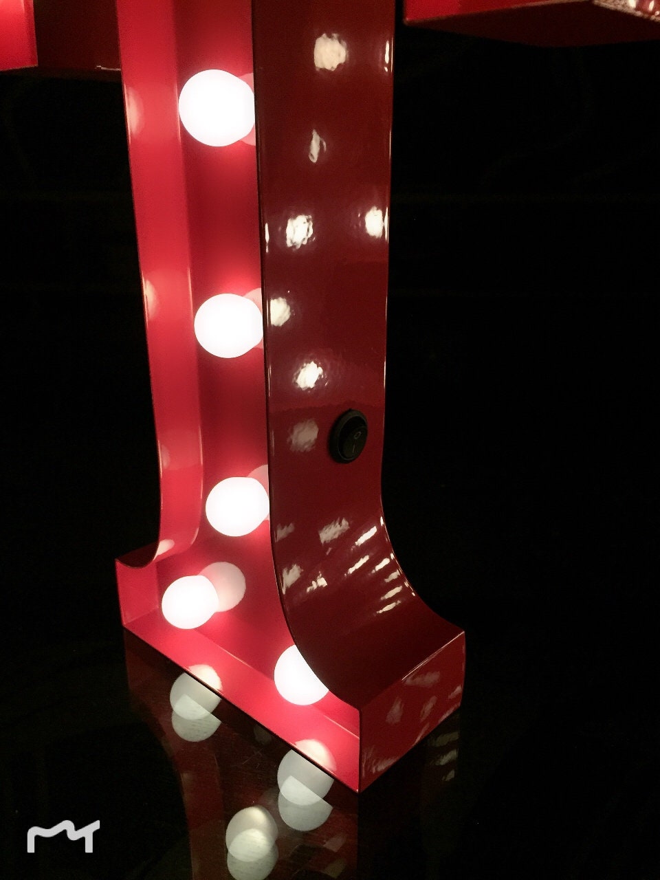 12 Metal Light up Letters Red A-Z Marquee Letters | Etsy