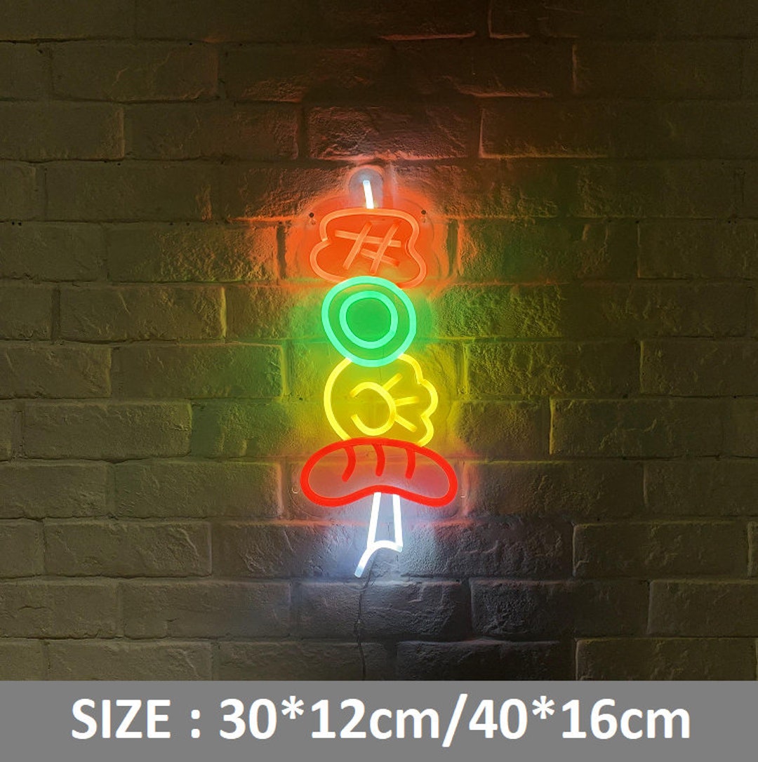 Barbecue Neon Sign BBQ Acrylic Neon Sign 5V USB Powered Custom - Etsy