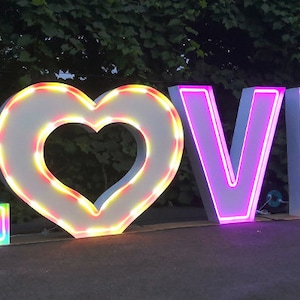 Custom Marquee Sign Neon Sign Wedding Anniversary Birthday Party Decor