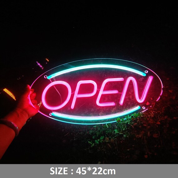 Neon light open sign deals