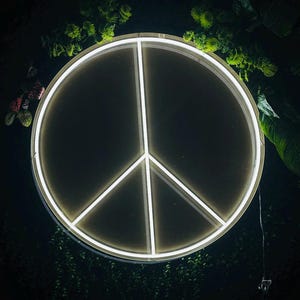 Peace Neon Sign Acrylic Neon Sign House Room Store Neon Decor