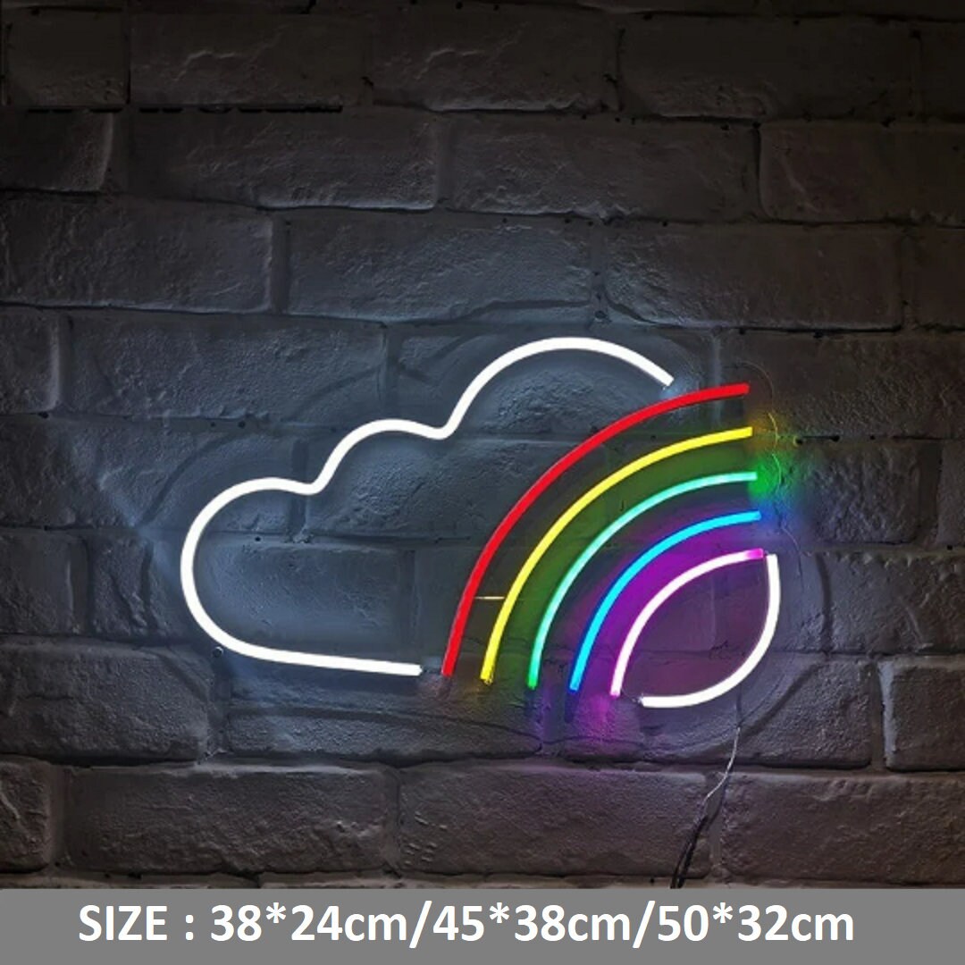 Cloud rainbow 2024 led sign