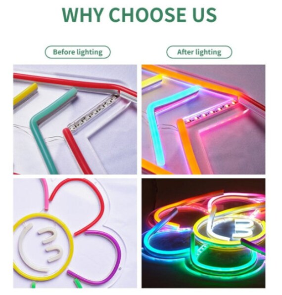 60cm Tall Soda Neon Sign With Acrylic Board 12V Adaptor Powered