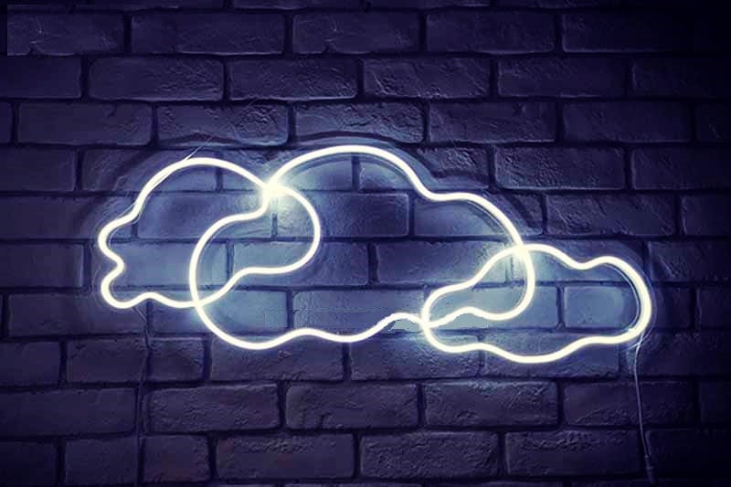 Cloud Neon Sign with Acrylic Plate LED Cloud Neon Light Neon Etsy