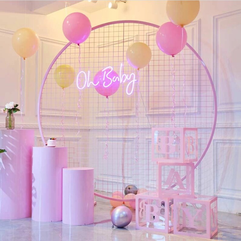 Oh Baby Light up Neon Letters Neon Sign Party Neon Decor Etsy