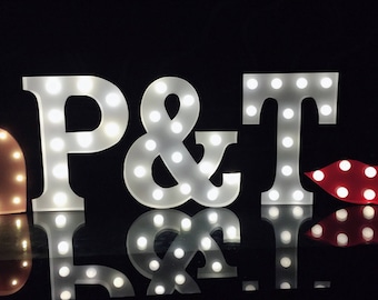 Light up  letters marquee light marquee sign wedding proposal light gift home decor battery operated