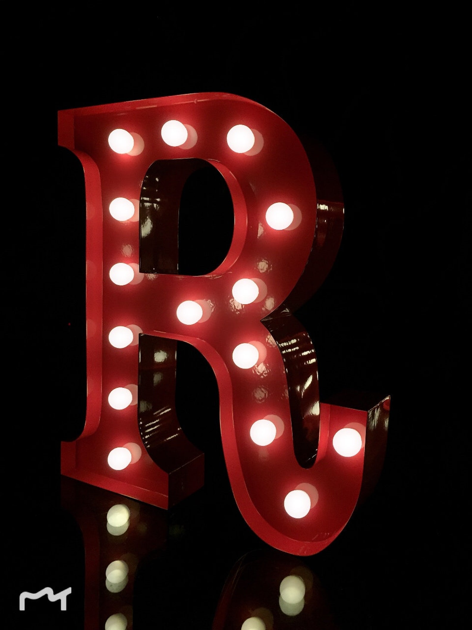 12 Metal Red R Marquee Letters Marquee Light Light up Etsy