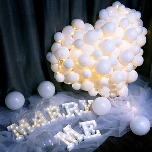 15 "Metal Light Up Letters Marquee Letters MARRY ME Marriage Proposal Engagement Wedding Decor Rooftop Proposal Engagement Ideas