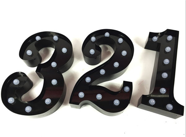 Buy 12metal Marquee Number 10-19 Light up Number Marquee Numbers Ten Home  Store Anniversary Ceremoney Event Birthday Decor Online in India 