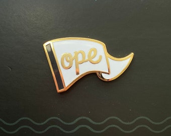 Ope - Enamel pin - Mini Moods Pennant pins - Mood flair Hard enamel Monotone Black and White