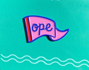 Ope - Soft Enamel pin - Mini Moods Pennant pins - Mood flair enamel pin dyed metal