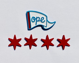 Chicago Mood Set - Enamel Pin set Chicago Flag Midwest Ope Lapel Pins