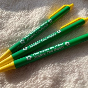 Sie müssen tun, was Sie glücklich macht Bic Clic Pen Schreibwaren To-Do-Liste Notizen NUR PEN