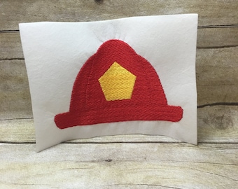 Bombero sombrero bordado diseño, bordado de Firefigheter