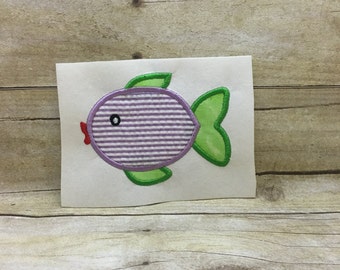 Fish Applique, Fish Embroidery Design Applique