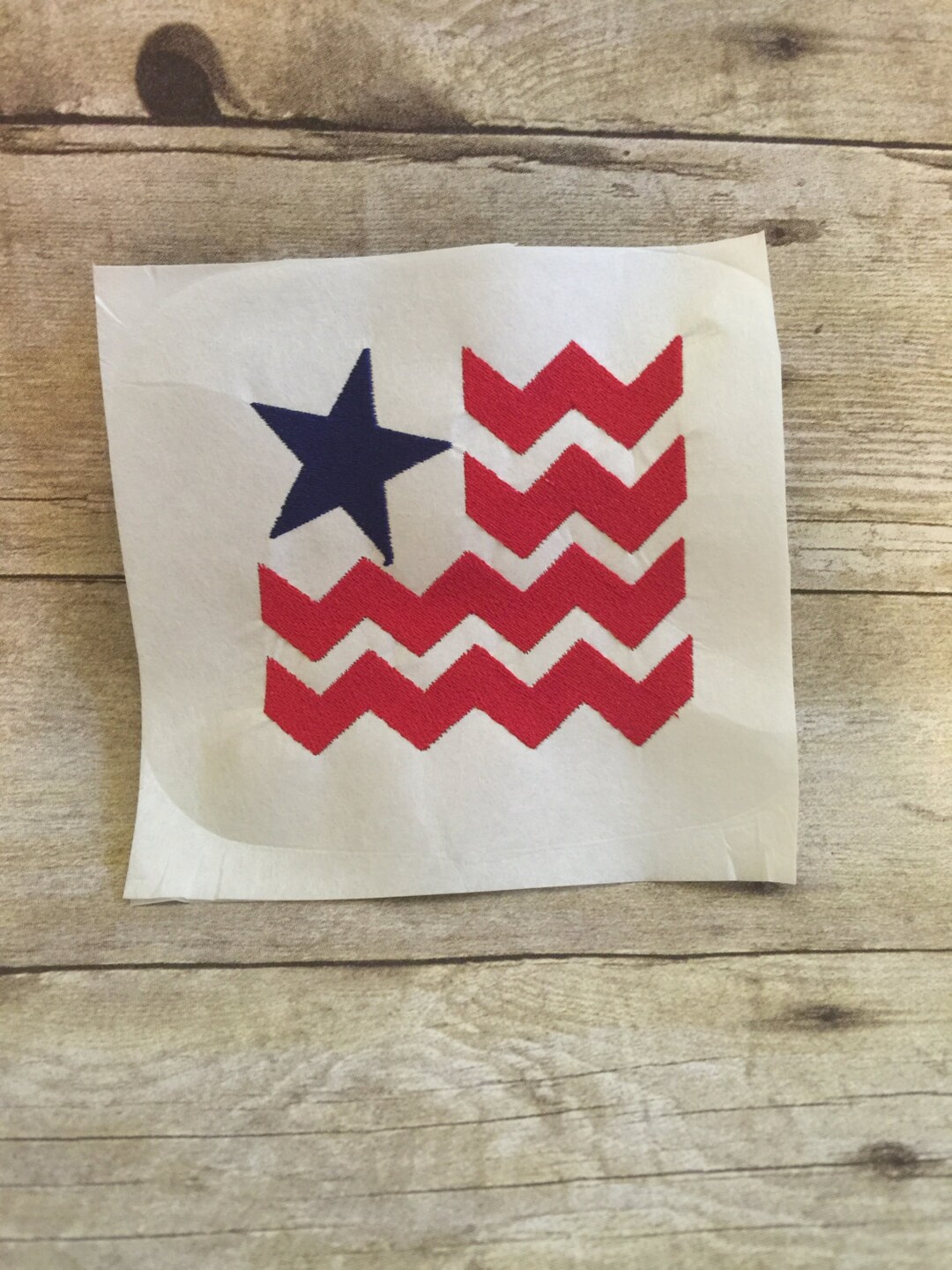 Chevron Flag Embroidery Design Chevron Flag Applique - Etsy