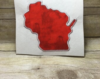Wisconsin Applique, Wisconsin Embroidery Design Applique