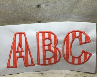 Appliqued Font Embroidery Design, Embroidery Font Applique, Cheri Applique Font