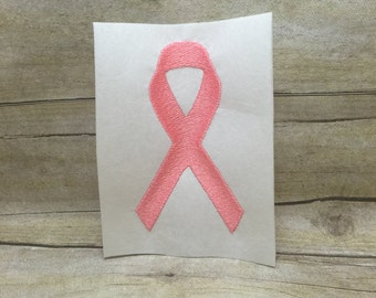 Cancer Ribbon Embroidery Design, Awareness Ribbon Embroidery Design