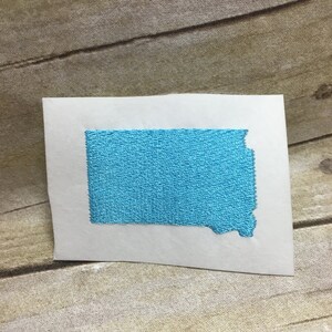 South Dakota Embroidey Design, South Dakota Embroidery Design Filled In