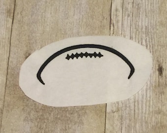 Football Outline Embroidery Design, Football Applique