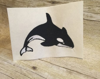 Killer Whale Embroidery Design, Killer Whale Applique