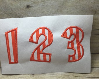 Applique Font Numbers, Number Applique, Cheri Number Applique