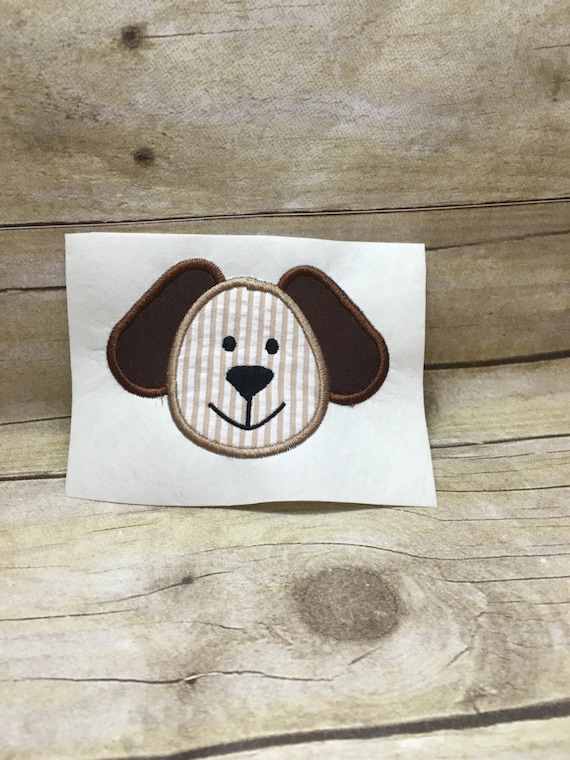 Dog Embroidery Applique Dog Embroidery Design Dog Applique Etsy