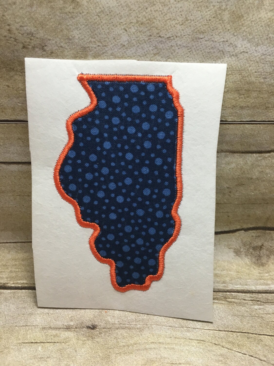 Illinois applique illinois embroidery design applique  etsy